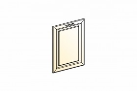 Атланта Дверь глухая L600 (эмаль) (Белый глянец патина золото) в Омске - omsk.katalogmebeli.com | фото
