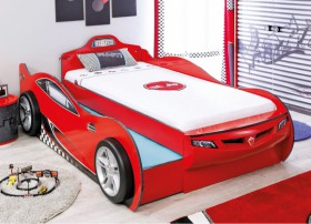 CARBED Кровать-машина Coupe с выдвижной кроватью Red 20.03.1306.00 в Омске - omsk.katalogmebeli.com | фото 1