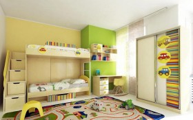 Детская комната Клаксон (Бежевый/корпус Клен) в Омске - omsk.katalogmebeli.com | фото 3