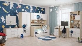 Детская комната Санни (Белый/корпус Клен) в Омске - omsk.katalogmebeli.com | фото 3