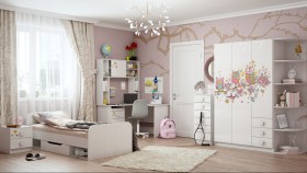 Детская комната Совушки (Белый/корпус Выбеленное дерево) в Омске - omsk.katalogmebeli.com | фото 5