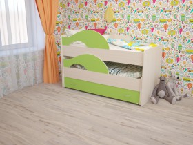 Кровать детская Радуга 1600 Млечный дуб/Венге в Омске - omsk.katalogmebeli.com | фото 8