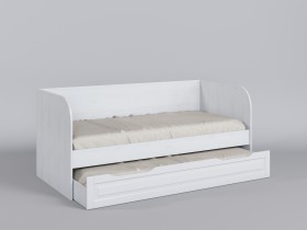 Диван-кровать Классика (Белый/корпус Выбеленное дерево) в Омске - omsk.katalogmebeli.com | фото