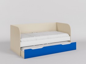 Диван-кровать Скай (Синий/Белый/корпус Клен) в Омске - omsk.katalogmebeli.com | фото 1