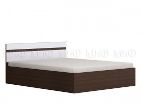 Ким кровать 1,4 (Венге/белый глянец) в Омске - omsk.katalogmebeli.com | фото