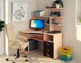 Компьютерный стол Форест NEW (венге/лоредо) в Омске - omsk.katalogmebeli.com | фото