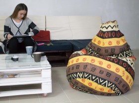Кресло-груша Большое-Африка в Омске - omsk.katalogmebeli.com | фото 4