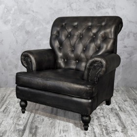 Кресло кожаное Лофт Аристократ в Омске - omsk.katalogmebeli.com | фото 2