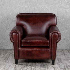 Кресло кожаное Элегант (Бордовый) в Омске - omsk.katalogmebeli.com | фото 7