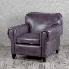 Кресло кожаное Элегант (Фиолетовый) в Омске - omsk.katalogmebeli.com | фото