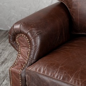 Кресло кожаное Лофт Аристократ (ширина 1100 мм) в Омске - omsk.katalogmebeli.com | фото 5