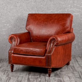 Кресло кожаное Лофт Аристократ (кожа буйвола) в Омске - omsk.katalogmebeli.com | фото 1