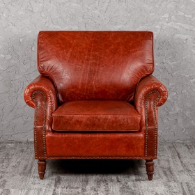Кресло кожаное Лофт Аристократ (кожа буйвола) в Омске - omsk.katalogmebeli.com | фото 8