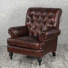 Кресло кожаное Лофт Чарльз в Омске - omsk.katalogmebeli.com | фото