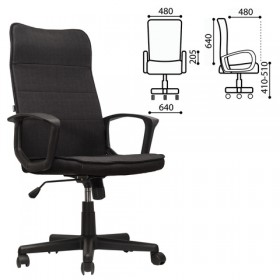 Кресло офисное BRABIX Delta EX-520 (черный) в Омске - omsk.katalogmebeli.com | фото