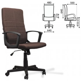 Кресло офисное BRABIX Focus EX-518 (коричневый) в Омске - omsk.katalogmebeli.com | фото 1