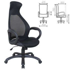 Кресло офисное BRABIX Genesis EX-517 (черное) в Омске - omsk.katalogmebeli.com | фото 1