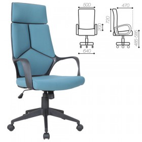 Кресло офисное BRABIX Prime EX-515 (голубая ткань) в Омске - omsk.katalogmebeli.com | фото
