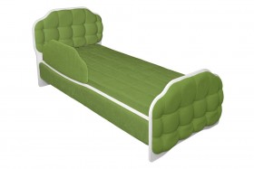 Кровать 160 Атлет 76 Зелёный (мягкий бортик) в Омске - omsk.katalogmebeli.com | фото