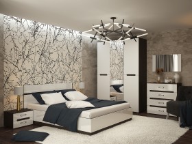 Кровать 1,6м Вегас (Венге/Белый) в Омске - omsk.katalogmebeli.com | фото 2
