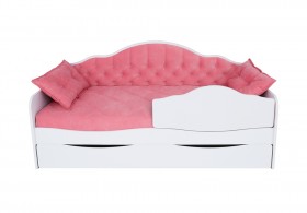 Кровать 170 серии Иллюзия Лайт 1 ящик 89 Розовый (подушки) в Омске - omsk.katalogmebeli.com | фото