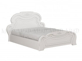 Кровать 1,4м Александрина (Белый/Белый глянец) в Омске - omsk.katalogmebeli.com | фото