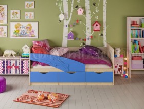 Кровать детская 1,6м Дельфин (Синий матовый) в Омске - omsk.katalogmebeli.com | фото