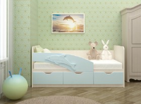 Кровать детская 1,6м Дельфин (Розовый металлик) в Омске - omsk.katalogmebeli.com | фото