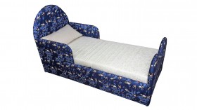 Кровать детская Соня (Печать Панда синий., 1 категория) в Омске - omsk.katalogmebeli.com | фото 1