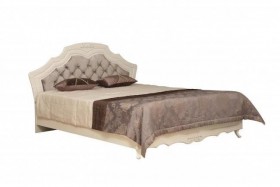 Кровать двойная "Кантри" (вудлайн кремовый/патина/ортопед/1820) в Омске - omsk.katalogmebeli.com | фото