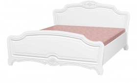 Кровать двойная 1600х2000 (комплект) Лотос (Белый/Белый Глянец) в Омске - omsk.katalogmebeli.com | фото 1