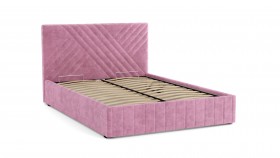 Кровать Гамма ш. 1400 (без основания для хранения) (велюр тенерифе розовый) в Омске - omsk.katalogmebeli.com | фото 3