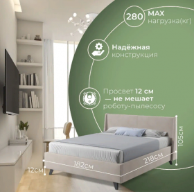 Кровать "Лорен" 1400х2000 в Омске - omsk.katalogmebeli.com | фото 5