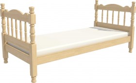 Кровать одинарная Аленка из массива сосны 800*1890 Сосна в Омске - omsk.katalogmebeli.com | фото 3