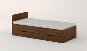 Кровать с ящиками 900 (Орех темный) в Омске - omsk.katalogmebeli.com | фото