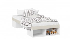 Кровать «Сканди»  Дуб Гарден/Белый в Омске - omsk.katalogmebeli.com | фото
