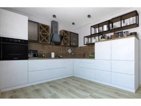 Модульная кухня Бронкс 1,8 м (Кварц) в Омске - omsk.katalogmebeli.com | фото 5