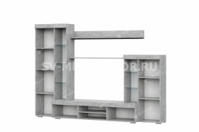 Мебель для гостиной МГС 5 Цемент светлый / Белый в Омске - omsk.katalogmebeli.com | фото 4