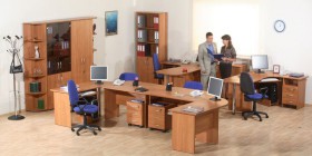 Мебель для персонала Альфа 61 Ольха в Омске - omsk.katalogmebeli.com | фото
