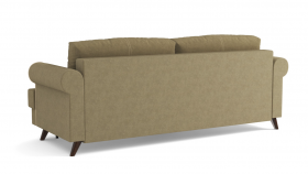 Оливер / диван - кровать 3-х местн. (еврокнижка) (велюр велутто коричневый 23 в Омске - omsk.katalogmebeli.com | фото 2