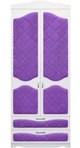 Шкаф 2-х створчатый с ящиками серии Иллюзия 32 Фиолетовый в Омске - omsk.katalogmebeli.com | фото 1