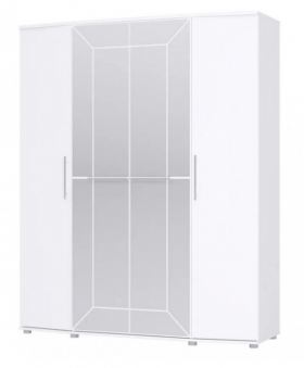 Шкаф 4х дверный Амели 1805 Белый в Омске - omsk.katalogmebeli.com | фото