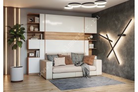 Шкаф-кровать с диваном Дина в Омске - omsk.katalogmebeli.com | фото
