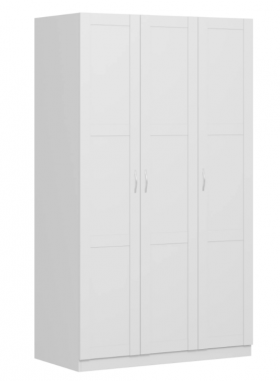 Шкаф трехдверный Пегас сборный белый в Омске - omsk.katalogmebeli.com | фото