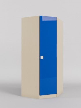 Шкаф угловой (угловая секция) Скай люкс (Синий/корпус Клен) в Омске - omsk.katalogmebeli.com | фото