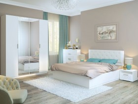 Спальня Тиффани (Белый текстурный) в Омске - omsk.katalogmebeli.com | фото 1
