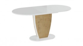 Стол обеденный «Монреаль» Тип 1 (Белый глянец/Бунратти) в Омске - omsk.katalogmebeli.com | фото 2