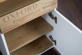 Стол с ящиками «Оксфорд» (Ривьера/Белый с рисунком) в Омске - omsk.katalogmebeli.com | фото 10