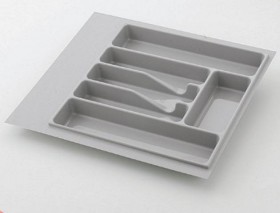 Вкладыш для кухонных принадлежностей, серый, Volpato 450 мм в Омске - omsk.katalogmebeli.com | фото