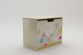 Ящик для игрушек Флёр (Белый/корпус Клен) в Омске - omsk.katalogmebeli.com | фото